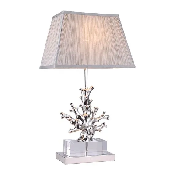 Garda Decor K2BT-1004 Лампа настольная "Silver coral" 70*46*86см