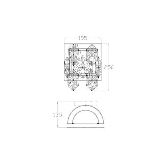 Garda Decor 20MB3273-2 Бра 13*19*25см, изображение 3
