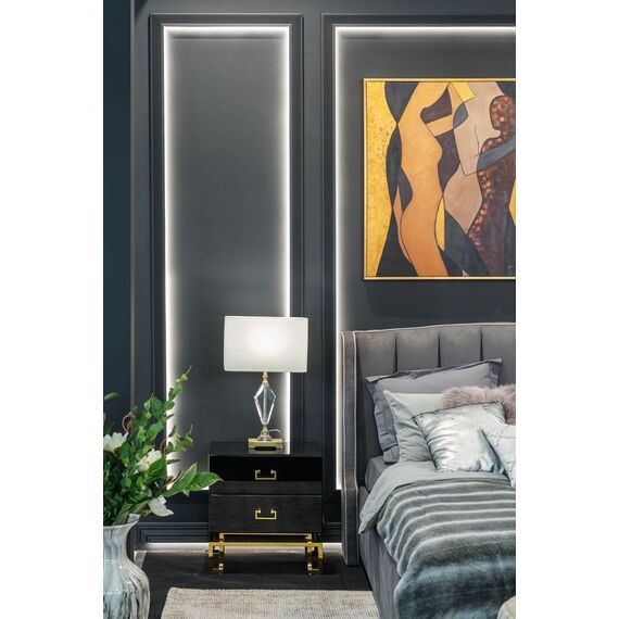 Garda Decor 22-88232 Лампа настольная плафон белый h66см