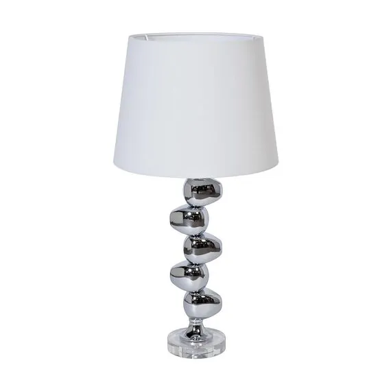 Garda Decor 22-88657 Лампа настольная плафон белый d.35*71см(2)
