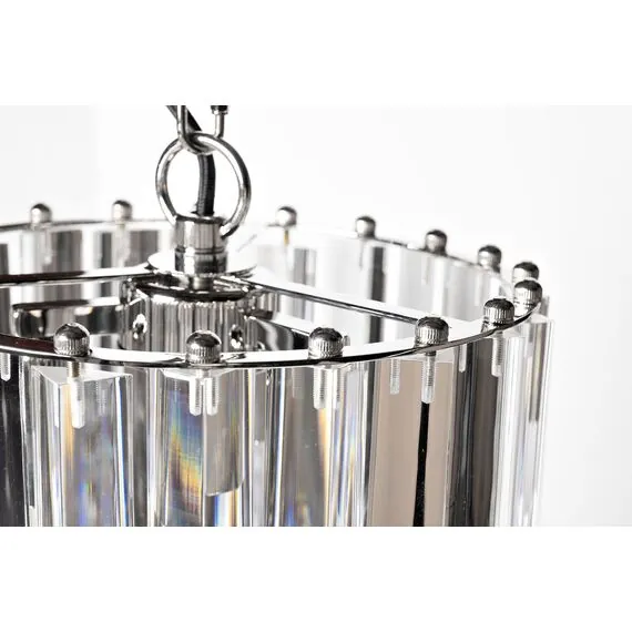 Garda Decor 91GH-3503 Люстра потолочная, хром, акрил  d.25*h.48см, изображение 3