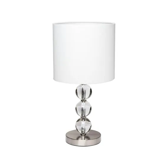 Garda Decor 22-86654 Лампа настольная плафон белый Н.51см