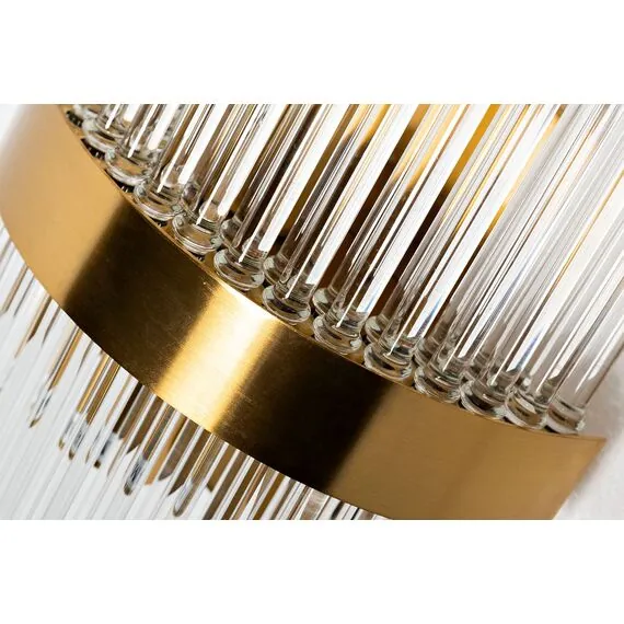 Garda Decor 92EL-YG59025 Бра латунь, стекло прозр. 20*11*h.54см, изображение 5