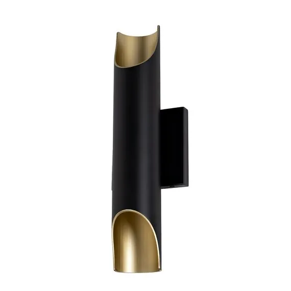 Garda Decor 91GH-0021 Бра металлическое черное/золотое 7,5*9,5*h.40см