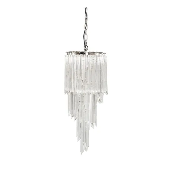 Garda Decor 91GH-30031 Люстра потолочная, хром d.30см h.80см