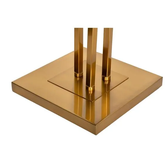 Garda Decor K2KM1125F-3 Торшер металлич."Гинкго" латунь L55*W26*H183, изображение 5
