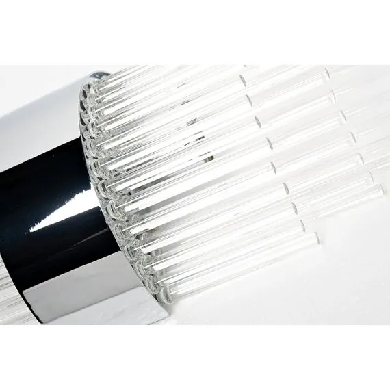 Garda Decor 92EL-YG59021S-2W Бра хром, стекло прозр. 20*10*h.50см, изображение 3