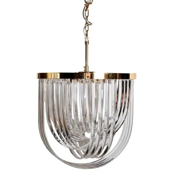 Garda Decor 20MD3279-6G Светильник потолочный стекло/золото d54*64см