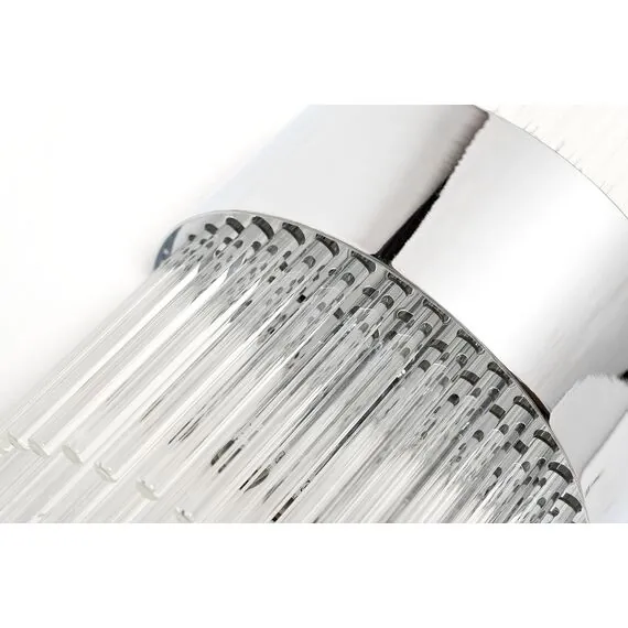 Garda Decor 92EL-YG59021S-2W Бра хром, стекло прозр. 20*10*h.50см, изображение 2