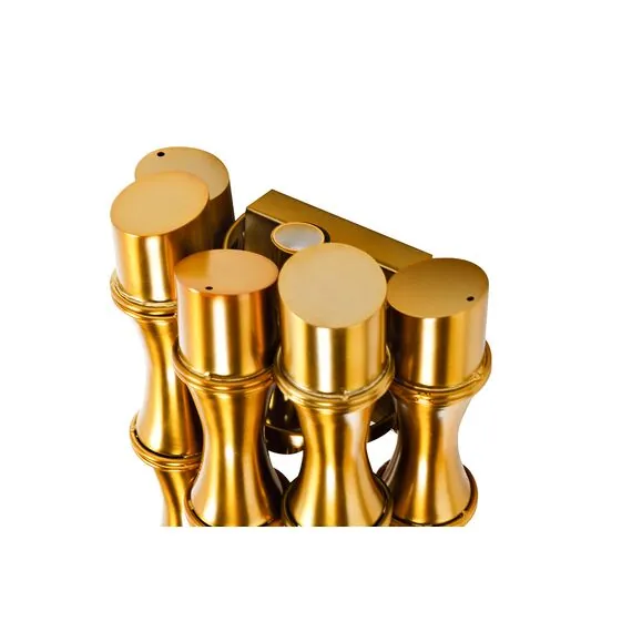 Garda Decor K2KM0901W-2G Бра Bamboo металл латунь 21,5*13*h.32 см, изображение 2