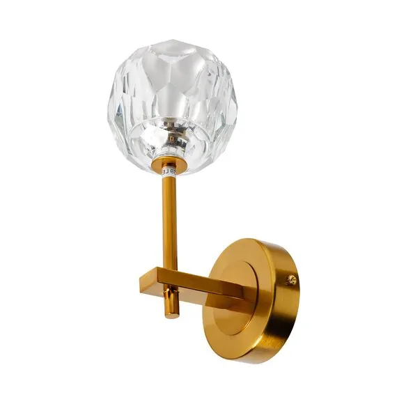 Garda Decor K2KR0934W-1 Бра Deco S латунь 13*13*h23 см