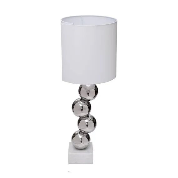 Garda Decor K2KM1254T-W Лампа настольная d45*h72см плафон белый