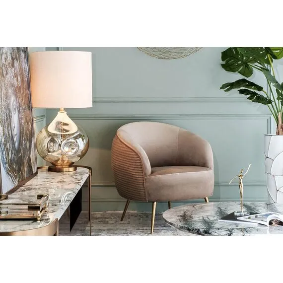 Garda Decor 22-89024 Лампа настольная плафон кремовый Н.83см, изображение 4