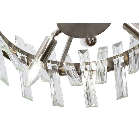 Garda Decor 92EL-YG02120-6P Люстра потолочная хром, стекло прозр., d60*h.100см, изображение 2