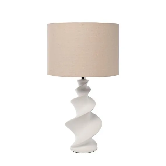 Garda Decor 22-89170 Лампа настольная плафон кремовый d38*h67см, изображение 2