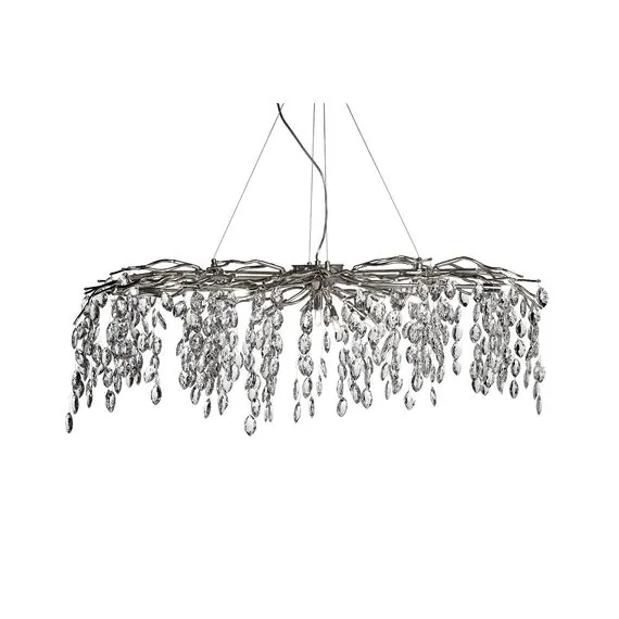 Garda Decor 86-8068/1200S Люстра d.120*45 см, металл цвет хром