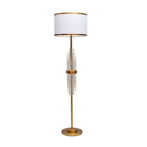 Garda Decor K2CPF-07249 Торшер со стеклянным декором 45*h165см