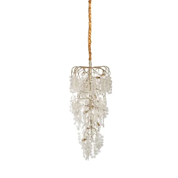 Garda Decor 86-90161 Люстра каскадная Neve золото d50*h100см
