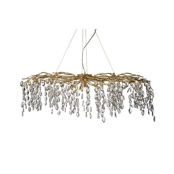 Garda Decor 86-80681 Люстра d.120*45 см, металл цвет золото