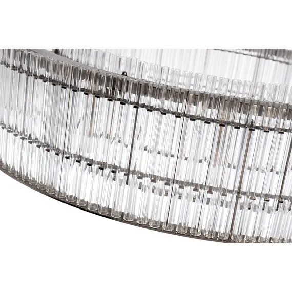 Garda Decor 91GH-80568 Люстра подвесная никель/стекло прозрач. d85*h150см, изображение 2