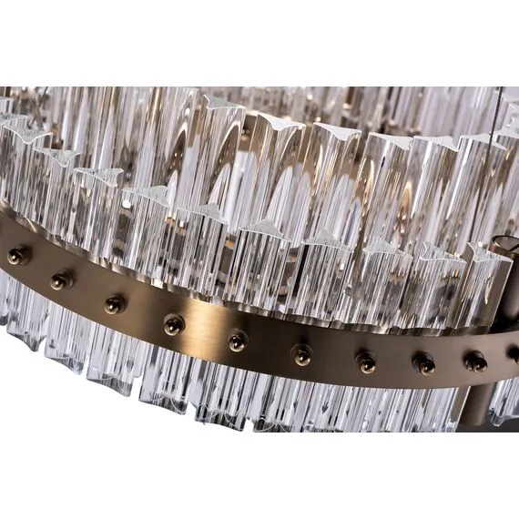 Garda Decor 91GH-30864 Люстра подвесная "Galaxy" стекло прозрач. d47*h150см, изображение 2