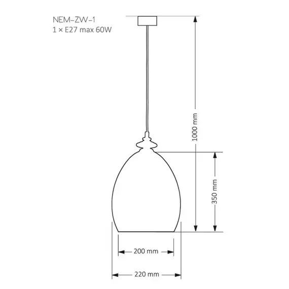 KUTEK NEM-ZW-1(Z) Люстра, изображение 2