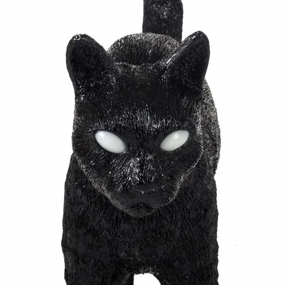 Seletti 00125761; 15042 Настольная лампа Jobby The Cat Black and White, изображение 10