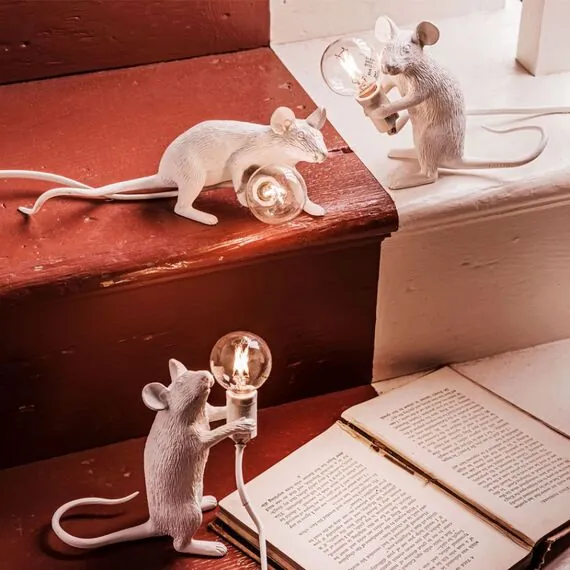 Seletti 00133912; 15221 Настольная лампа Mouse Lamp Sitting USB, изображение 7