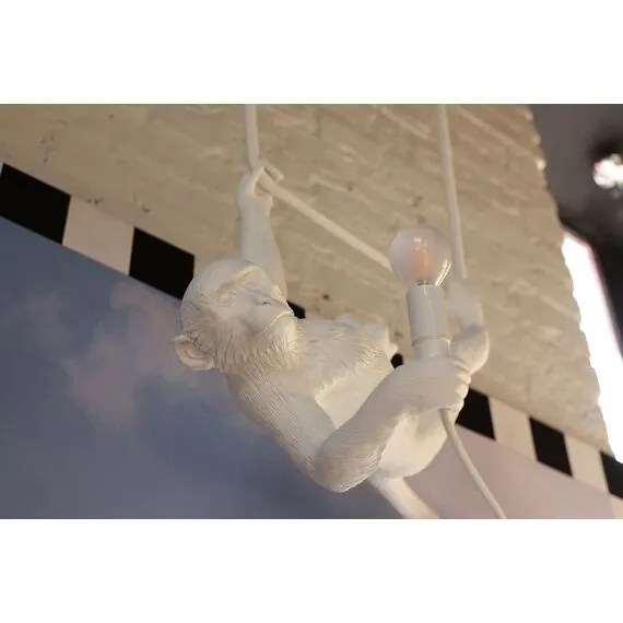 Seletti 00126426; 14875 Подвесной светильник The Monkey Lamp Swing White, изображение 7