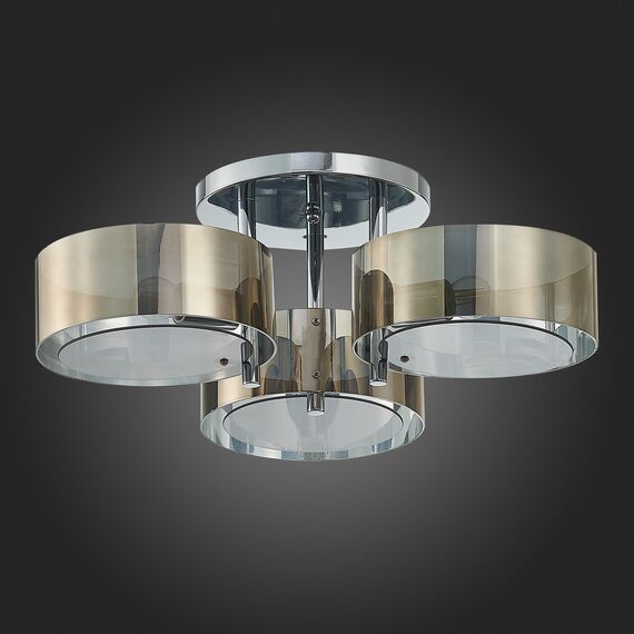 EVOLUCE SL483.702.03 Светильник потолочный Хром/Дымчатый E27 3*40W FORESTA, изображение 9