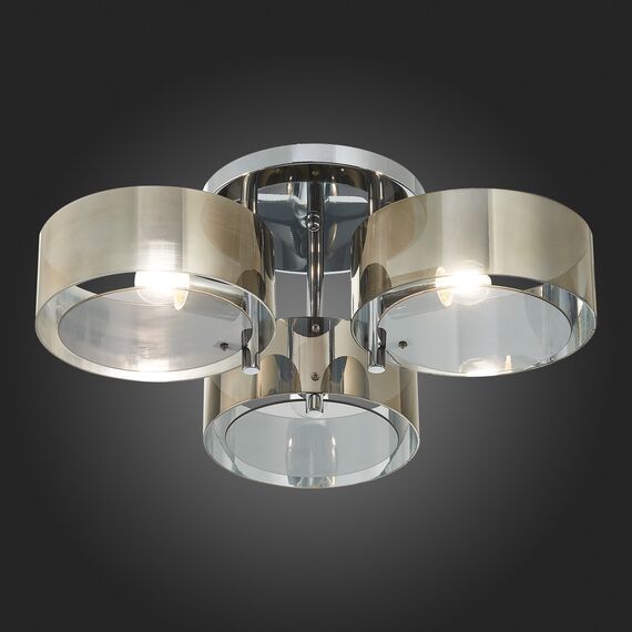 EVOLUCE SL483.702.03 Светильник потолочный Хром/Дымчатый E27 3*40W FORESTA, изображение 15