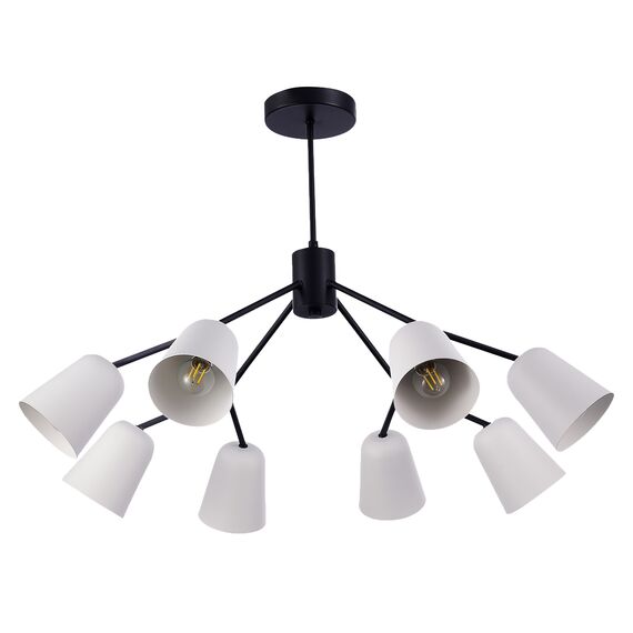 EVOLUCE SLE155942-08 Светильник потолочный Черный/Белый E14 8*40W, изображение 10