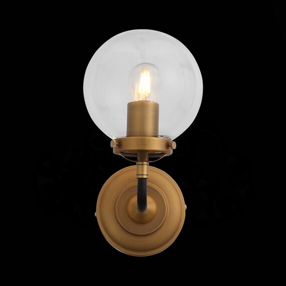 ST LUCE SL234.401.01 Бра ST-Luce Черный, Золото/Прозрачный E27 1*40W, изображение 5