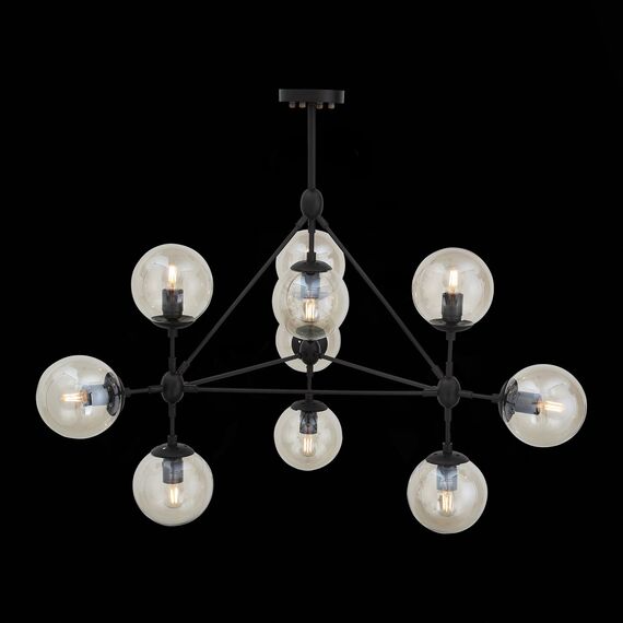ST LUCE SL549.403.10 Люстра подвесная ST-Luce Черный/Янтарный E27 10*40W, изображение 4