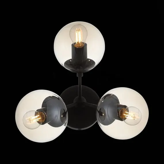 ST LUCE SL549.411.03 Бра ST-Luce Черный/Янтарный E27 3*40W, изображение 5