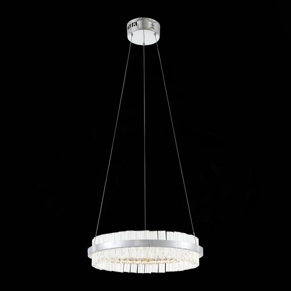 ST LUCE SL383.103.01 Светильник подвесной ST-Luce Хром/Хром, Прозрачный LED 1*34W 3000K, изображение 5