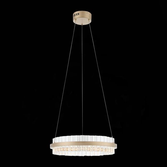 ST LUCE SL383.203.01 Светильник подвесной ST-Luce Золотистый/Золотистый, Прозрачный LED 1*34W 3000K, изображение 4