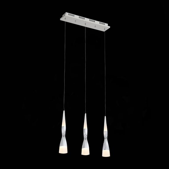 ST LUCE SL405.103.03 Светильник подвесной ST-Luce Хром/Хром, Белый LED 3*7W 3000K, изображение 3