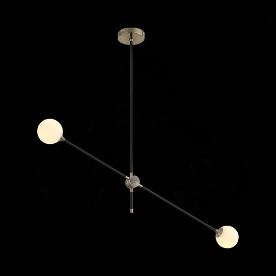 ST LUCE SL429.403.02 Светильник подвесной ST-Luce Черный, Золото/Белый G9 2*5W, изображение 5