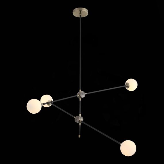 ST LUCE SL429.403.04 Светильник подвесной ST-Luce Черный, Золотистый/Белый G9 4*5W, изображение 4
