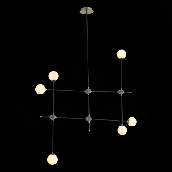 ST LUCE SL429.403.06 Светильник подвесной ST-Luce Черный, Золото/Белый G9 6*5W, изображение 5
