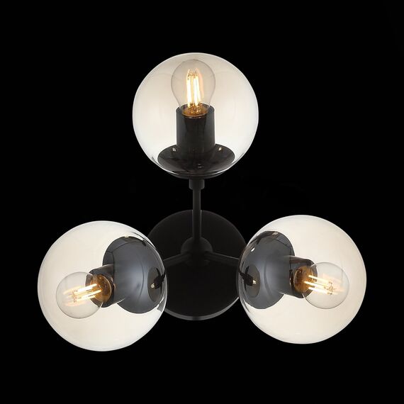 ST LUCE SL549.411.03 Бра ST-Luce Черный/Янтарный E27 3*40W, изображение 5