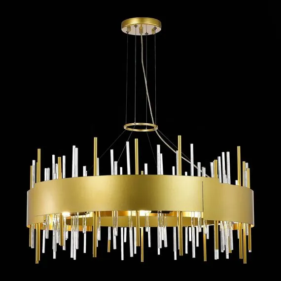 ST LUCE SL1633.203.16 Люстра подвесная ST-Luce Матовое золото/Матовое золото,Прозрачный E14 16*40W, изображение 4