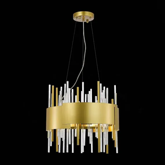 ST LUCE SL1633.203.08 Люстра подвесная ST-Luce Матовое золото/Матовое золото,Прозрачный E14 8*40W, изображение 4