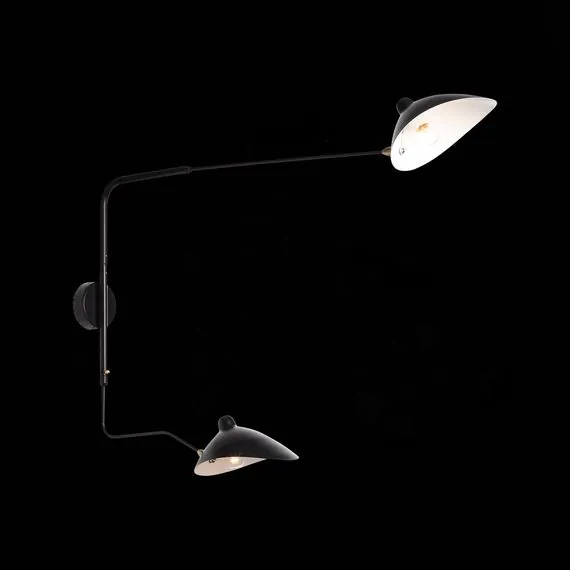 ST LUCE SL305.401.02 Светильник настенный ST-Luce Черный/Черный, Белый E27 2*60W, изображение 4
