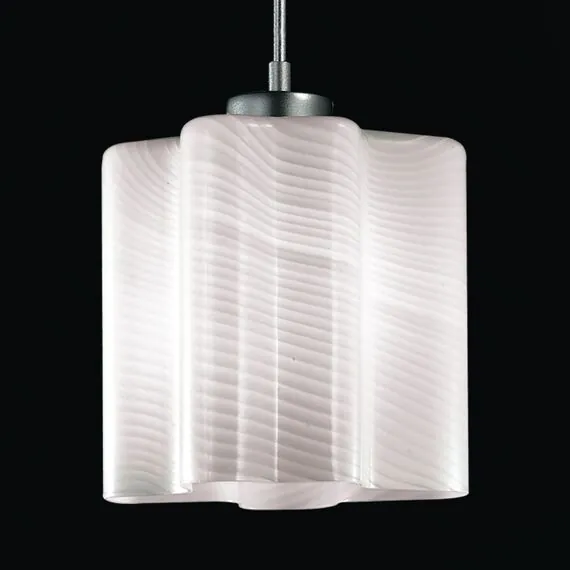 ST LUCE SL117.503.01 Светильник подвесной ST-Luce Серебристый/Белый с полосками E27 1*60W, изображение 4