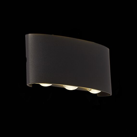 ST LUCE SL089.401.06 Светильник уличный настенный ST-Luce Черный кварцевый LED 6*1W 4000K, изображение 4