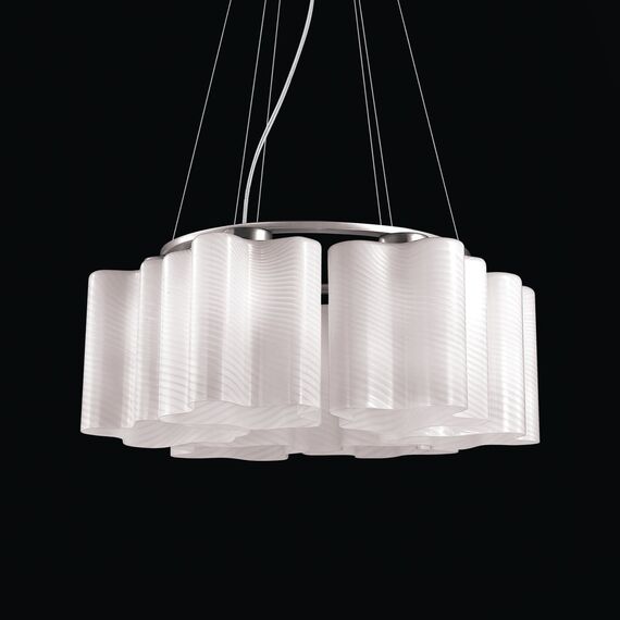 ST LUCE SL117.503.06 Люстра подвесная ST-Luce Серебристый/Белый с полосками E27 6*60W, изображение 5