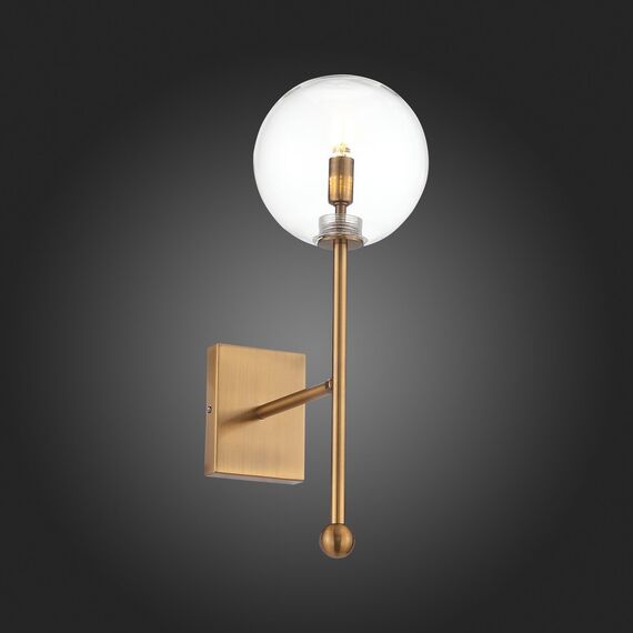 ST LUCE SL1205.301.01 Светильник настенный ST-Luce Латунь/Прозрачный G9 1*5W SANDRO, изображение 2