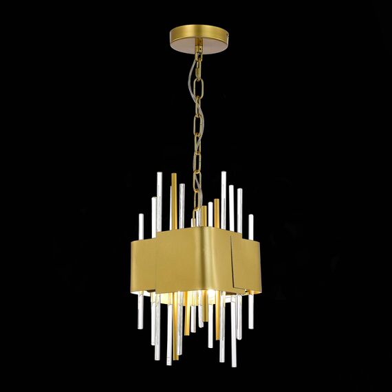ST LUCE SL1633.203.04 Люстра подвесная ST-Luce Матовое золото/Матовое золото,Прозрачный E14 4*40W, изображение 5